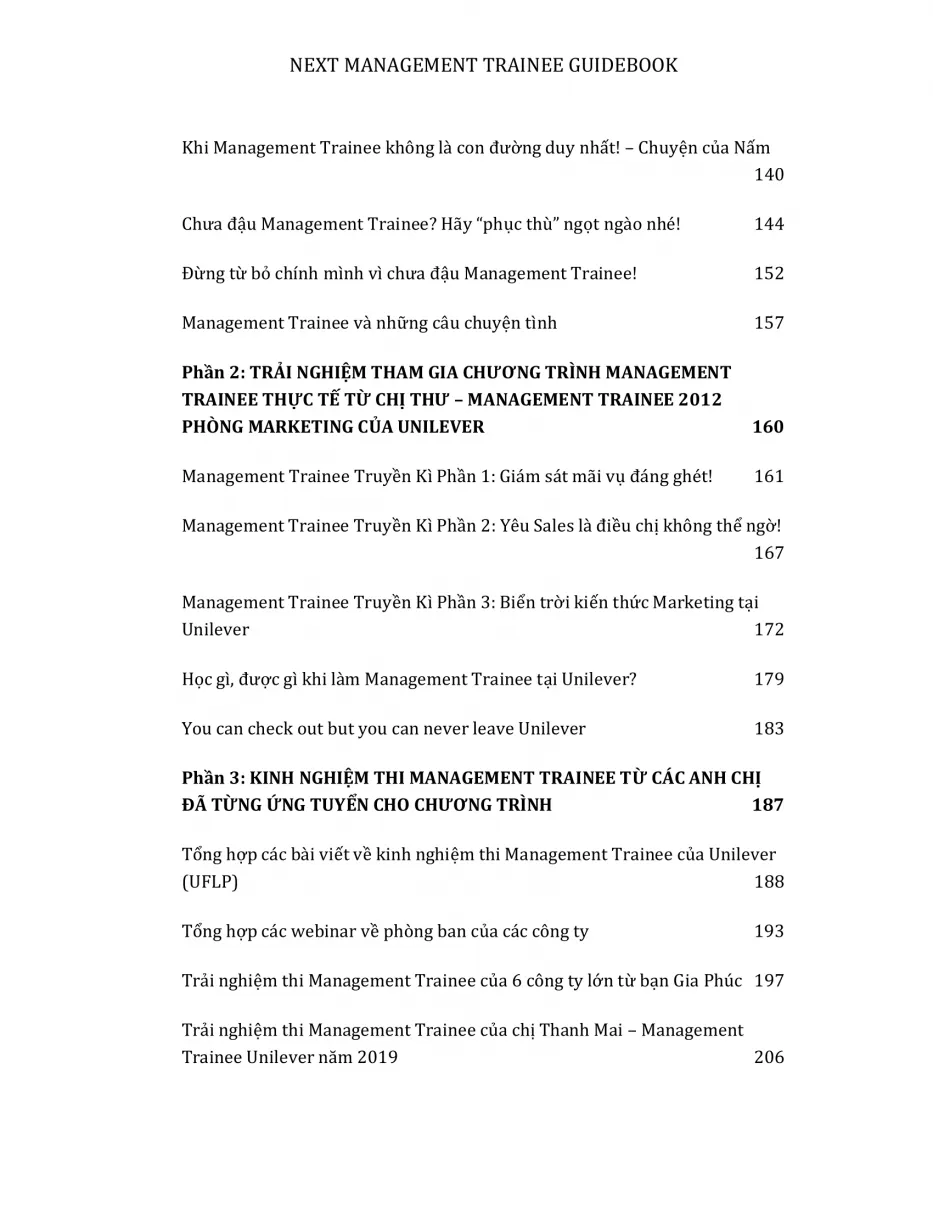 Mục lục Next Management Trainee Guidebook 2022 Lotus - Bản 800 trang 03