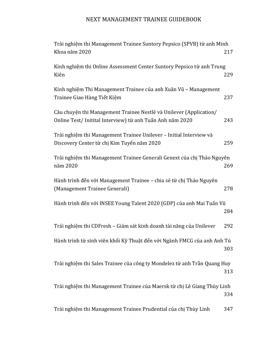 Mục lục Next Management Trainee Guidebook 2022 Lotus - Bản 800 trang 04